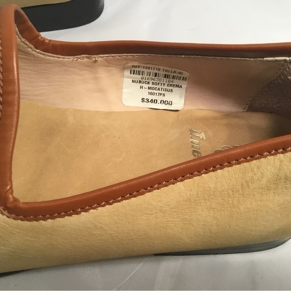 F.NEBULONI.MEN’S LEATHER MOCCASINS HORSEBIT SHOES SIZE 40 =10.5 USA - Picture 7 of 8